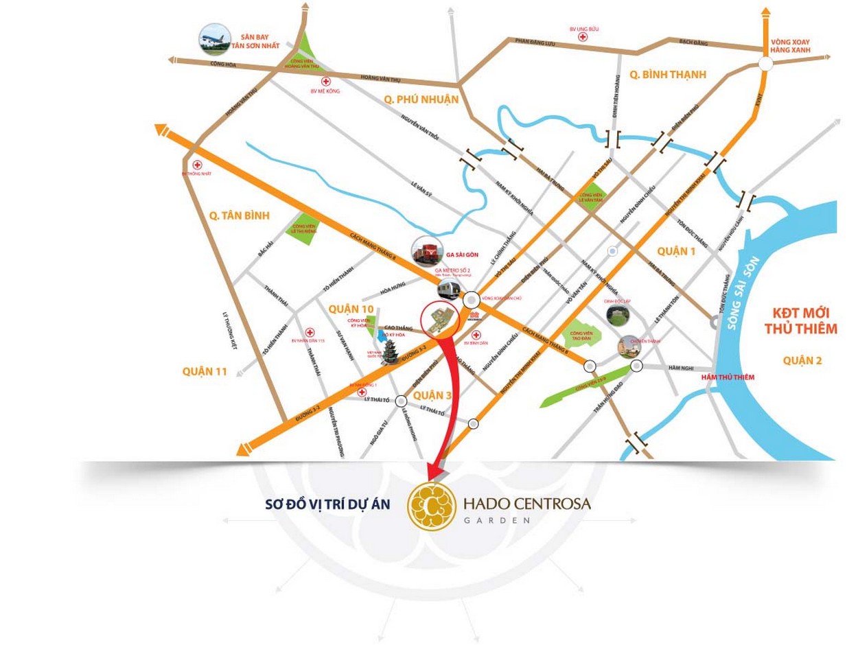 Vị trí dự án Hà Đô Centrosa Garden