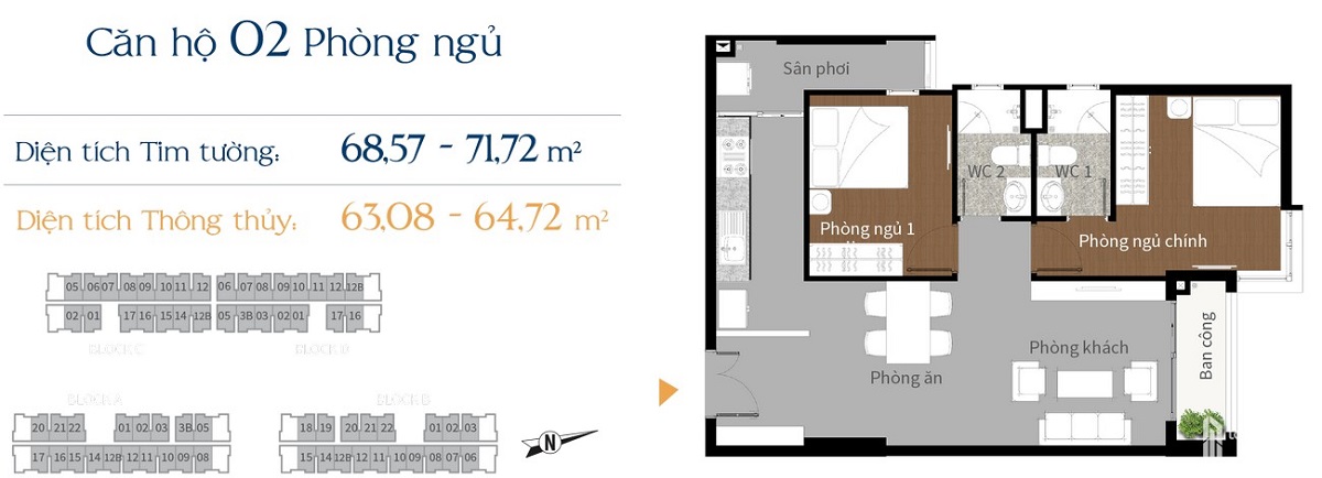 Thiết kế loại hình căn hộ dự án Him Lam Phú An