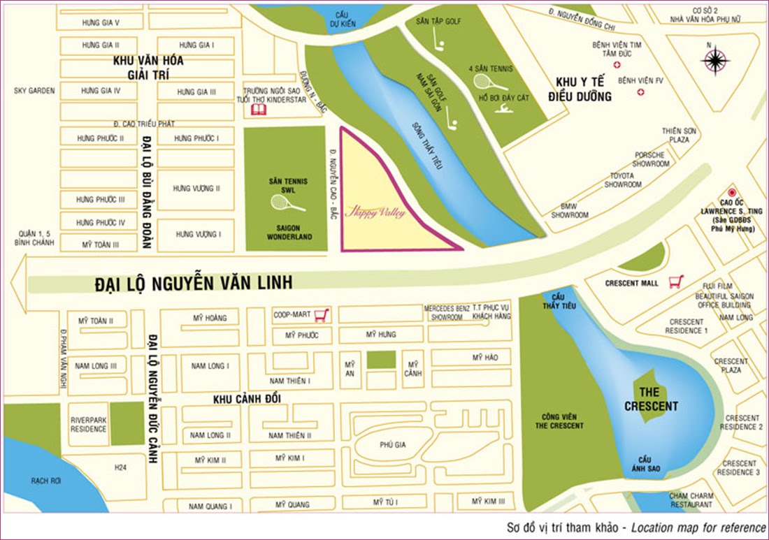 Vị trí xây dựng dự án Happy Valley