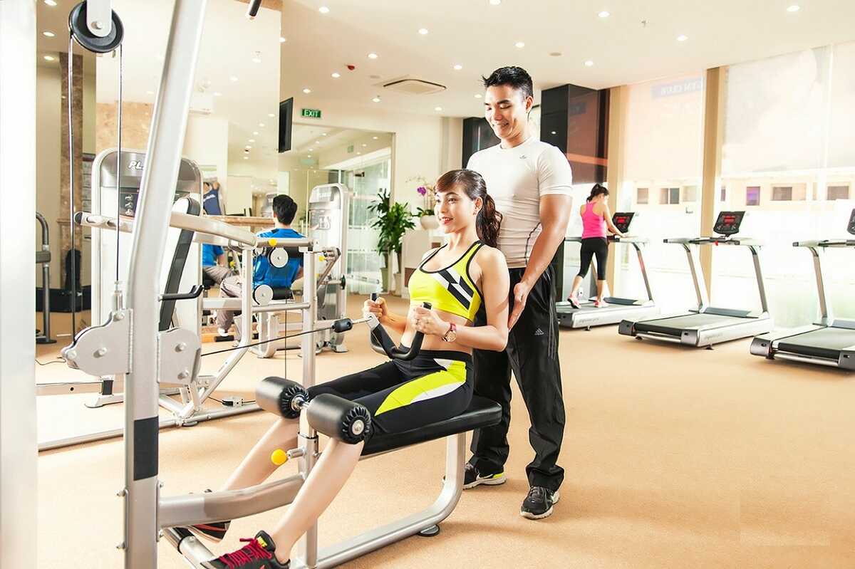 Phòng gym tập luyện cho cư dân