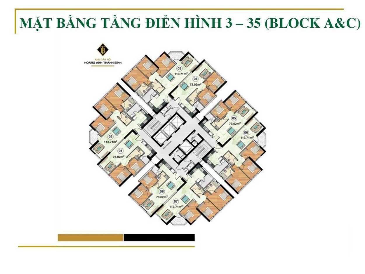 Mặt bằng Block A và C