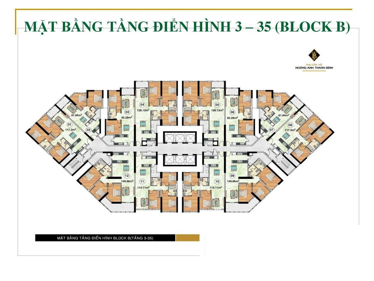 Mặt bằng Block B