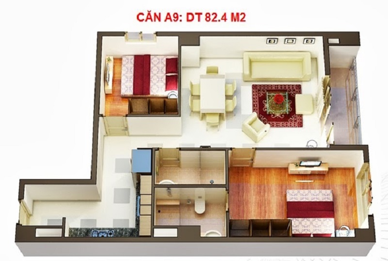 Thiết kế căn hộ dự án Homyland 2