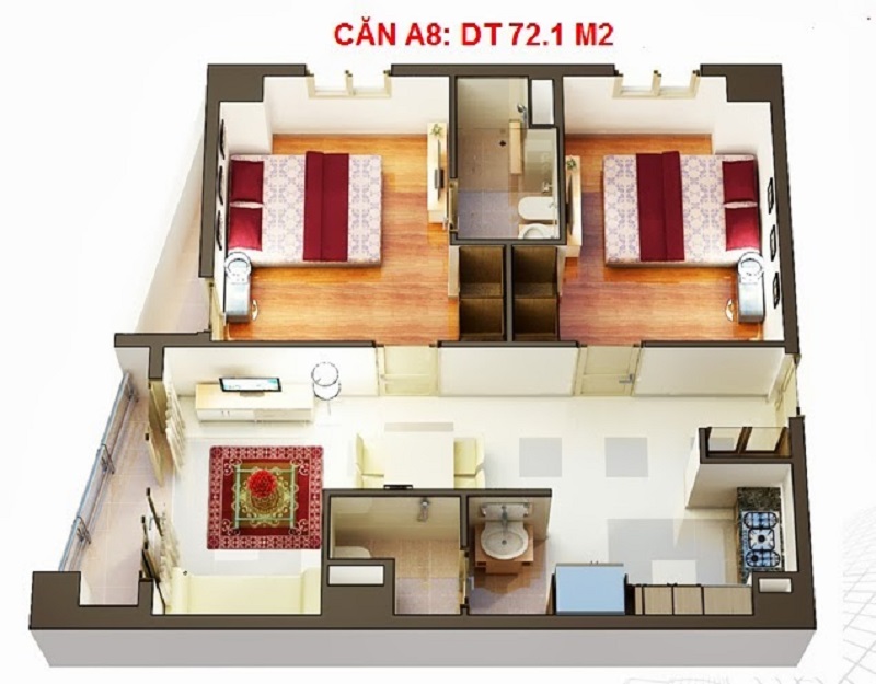Thiết kế căn hộ dự án Homyland 2