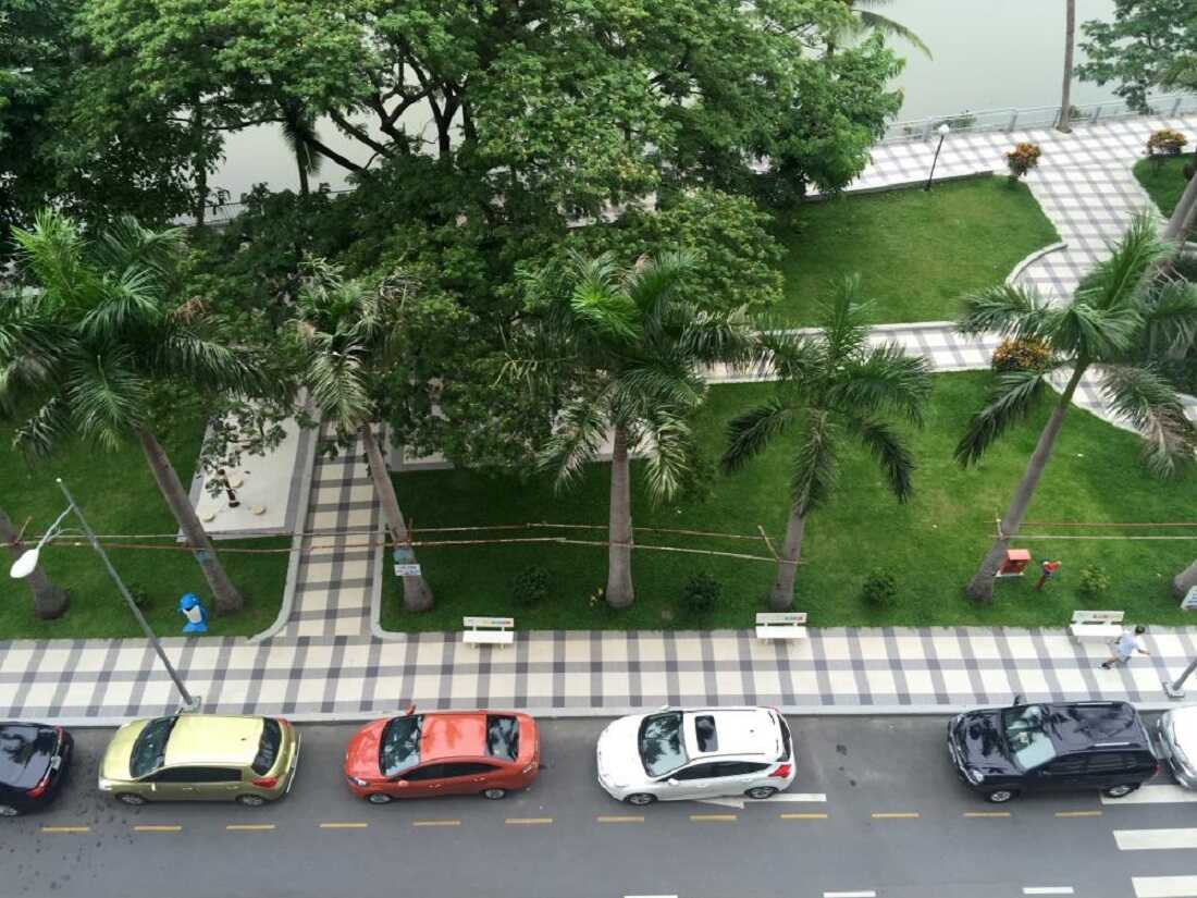 Công viên nội khu bên cạnh sông Giồng Ông Tố