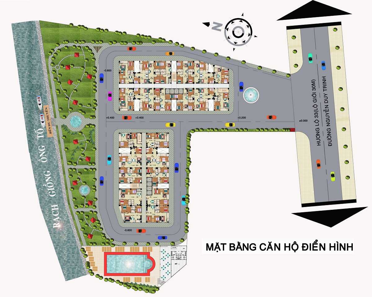 Mặt bằng tổng thể dự án Homyland 2