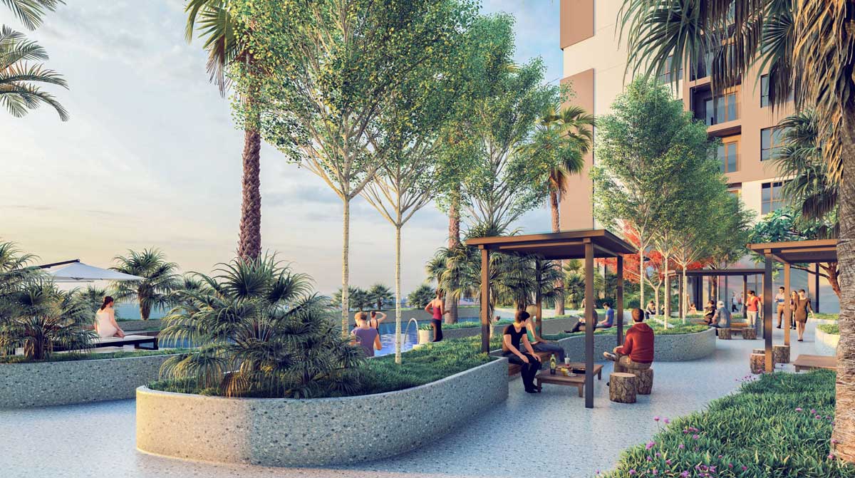 Công viên nội khu xanh mát