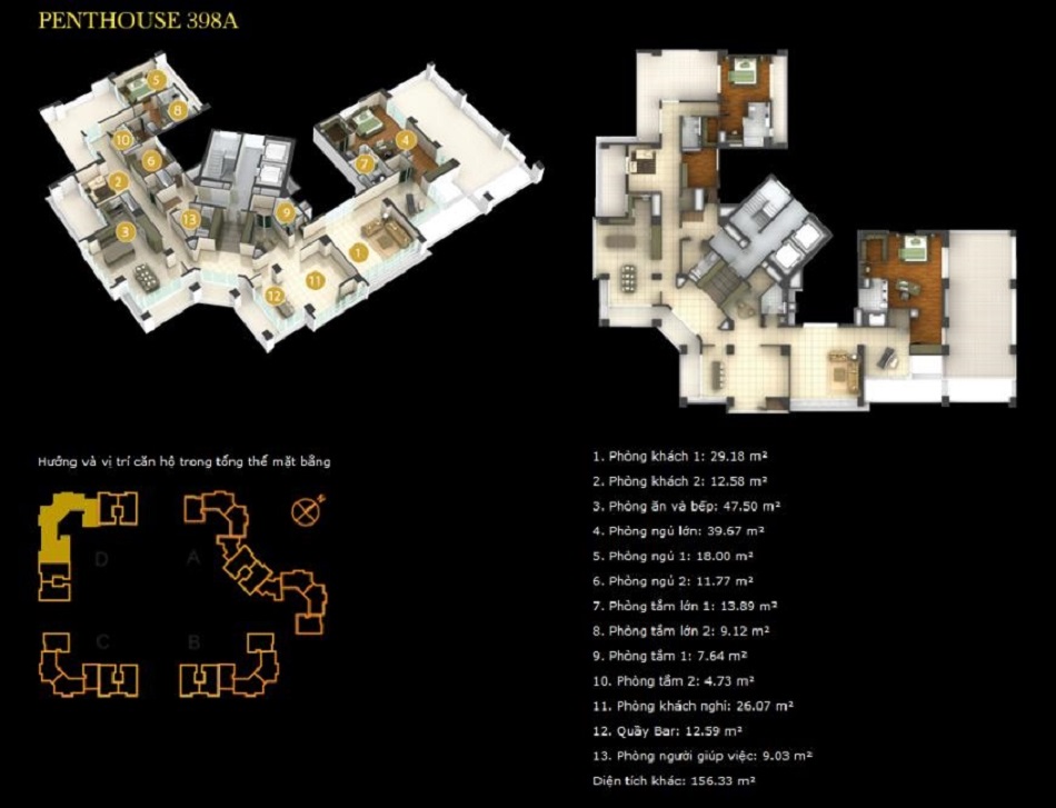 Thiết kế các loại hình căn hộ dự án Imperia An Phú