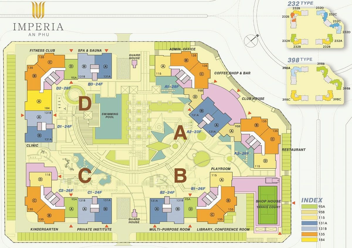 Mặt bằng tổng thể dự án Imperia An Phú