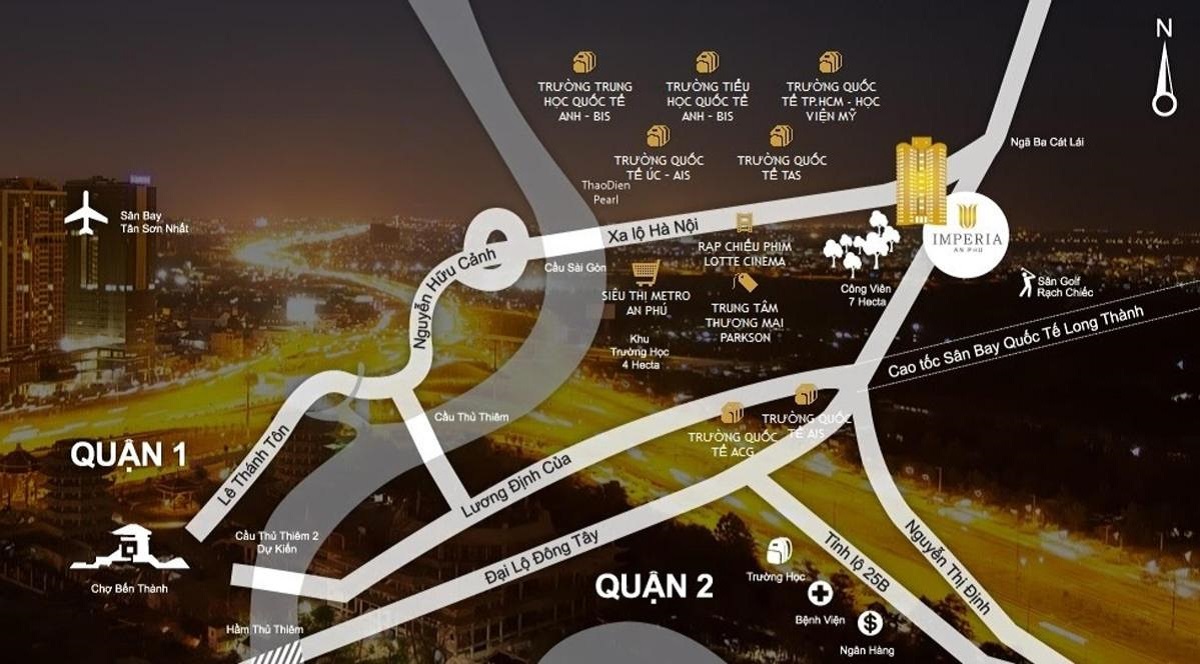 Vị trí xây dựng dự án Imperia An Phú