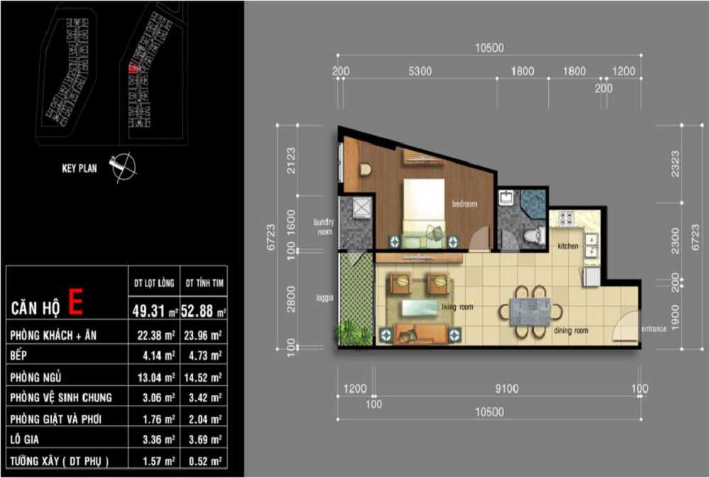 Thiết kế căn hộ dự án Jamona City