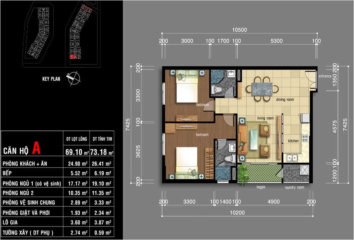 Thiết kế căn hộ dự án Jamona City