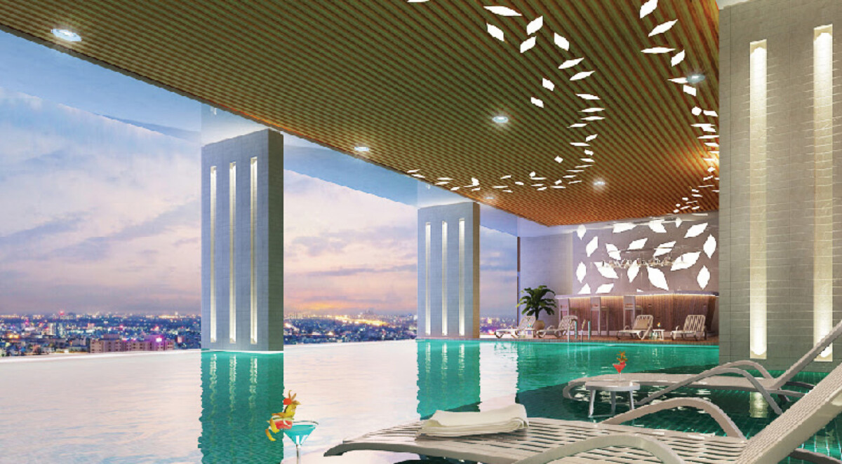 Thực tế hồ bơi chân mây