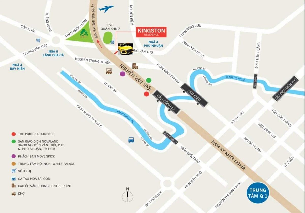 Vị trí xây dựng dự án Kingston Residence