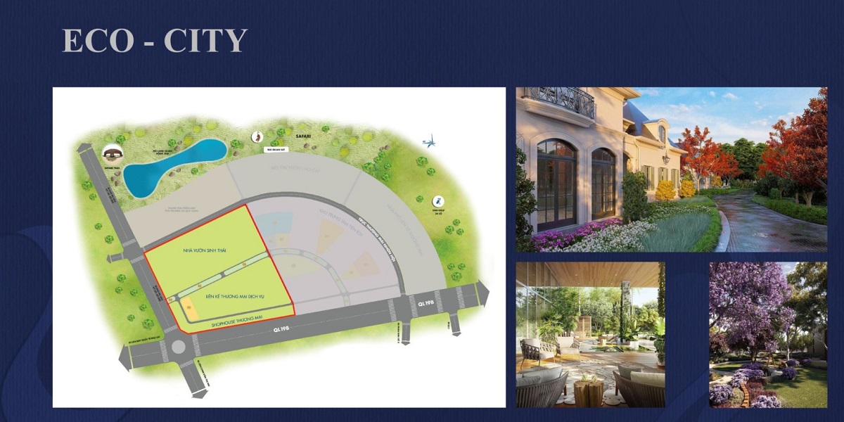 Mặt bằng chi tiết phân khu Eco - Smart City