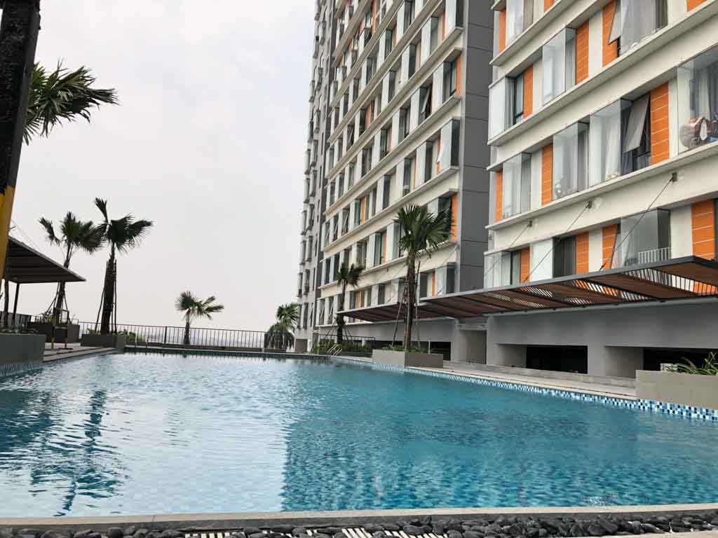 Hồ bơi trên tầng 3 nối liền 3 block