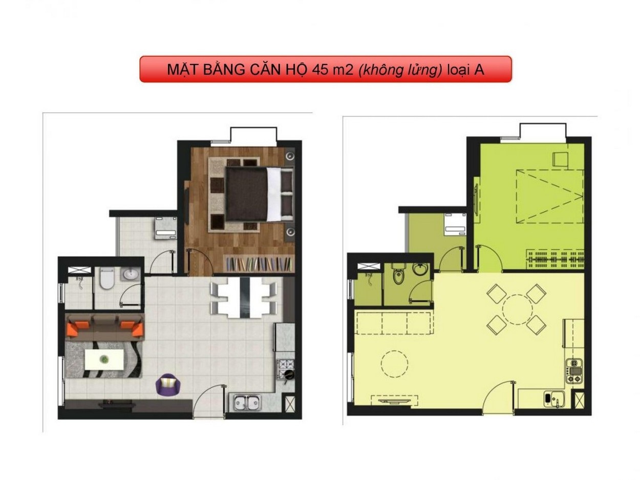 Thiết kế căn hộ mẫu A dự án La Astoria