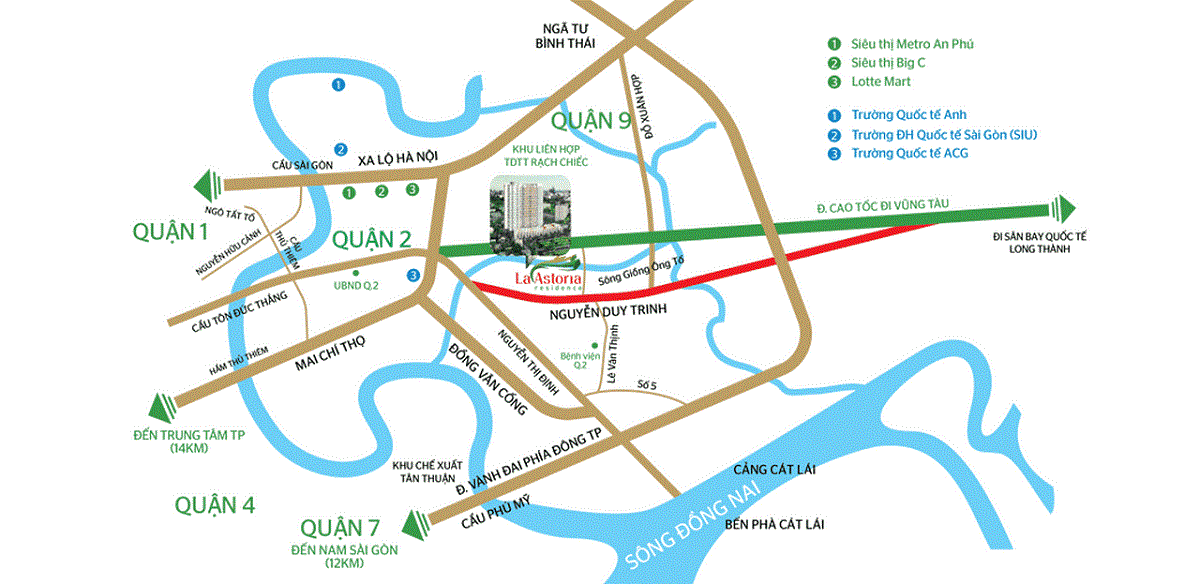 Dự án sở hữu vị trí đẹp