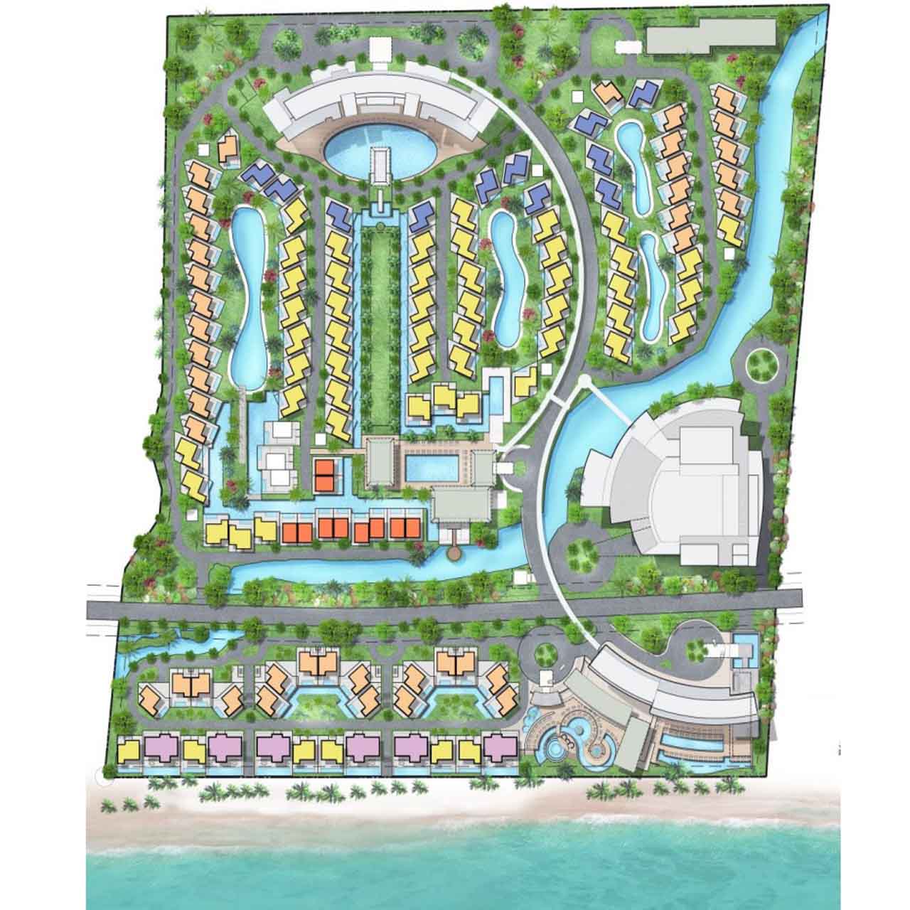 Mặt bằng khu condotel sát biển dự án Lagoona Bình Châu