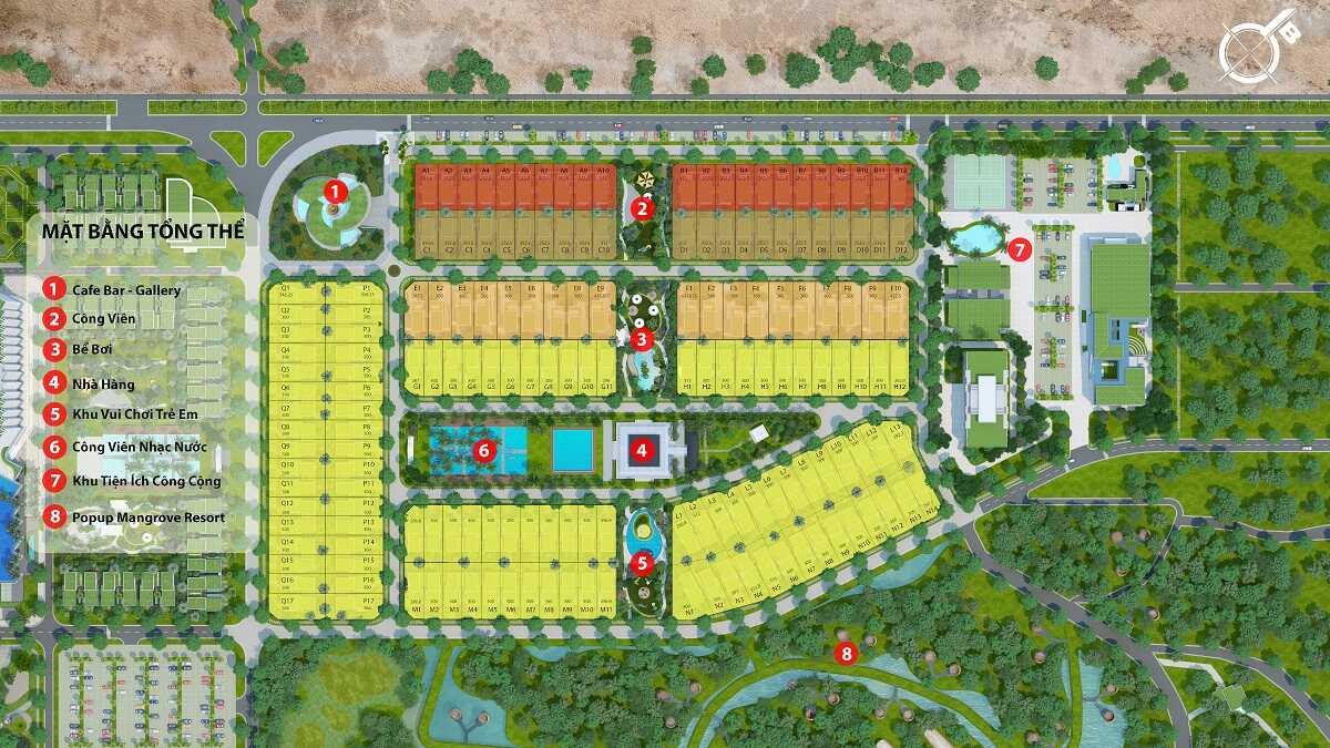 Mặt bằng phân khu A dự án Lagoona Bình Châu
