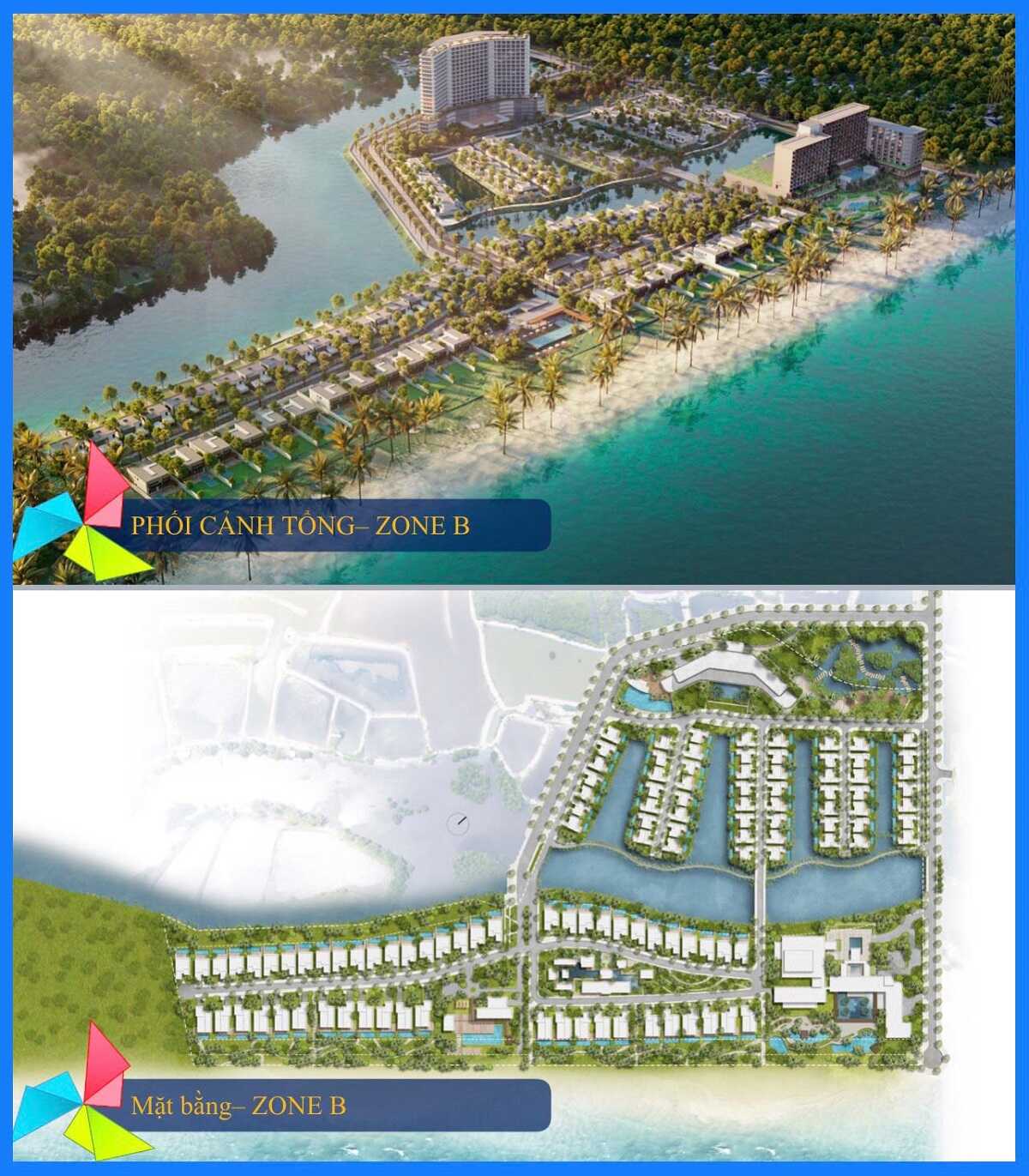 Mặt bằng phân khu B dự án Lagoona Bình Châu