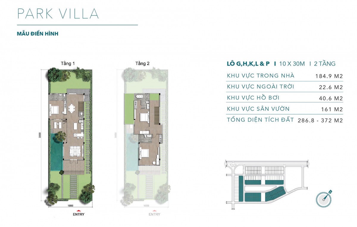 Mặt bằng thiết kế Park Villa