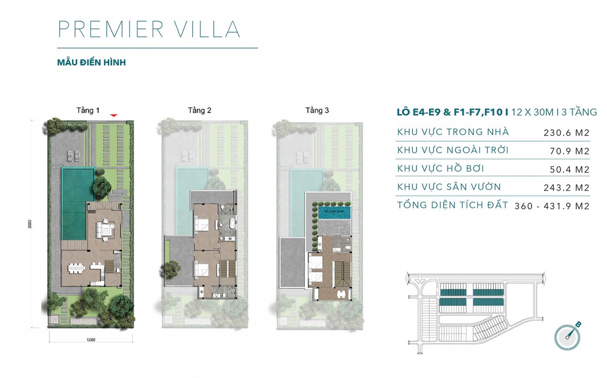 Mặt bằng thiết kế Park Villa