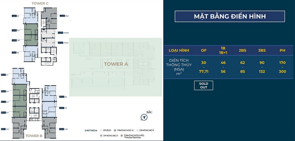 Mặt bằng tầng điển hình dự án Lancaster Legacy