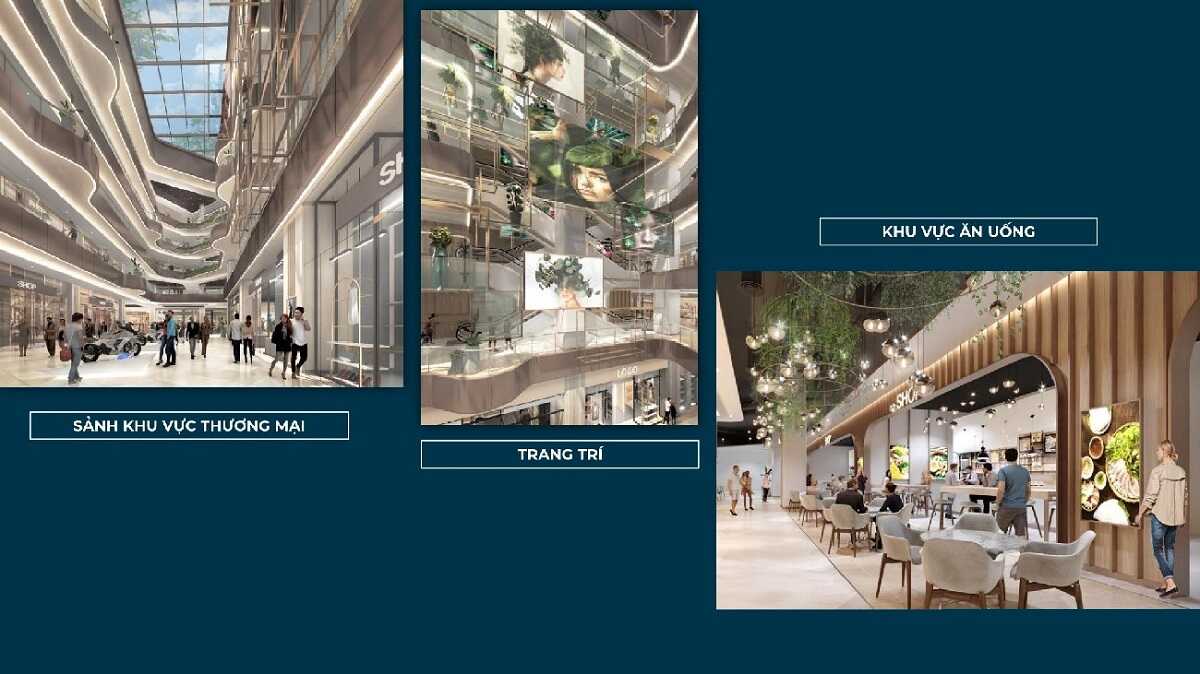Trung tâm thương mại bên trong dự án