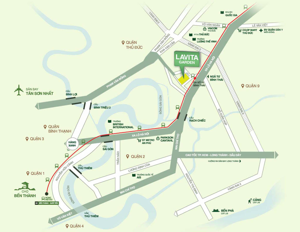 Vị trí xây dựng dự án Lavita Garden