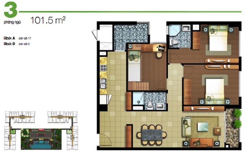 Thiết kế căn hộ dự án Lexington Residence