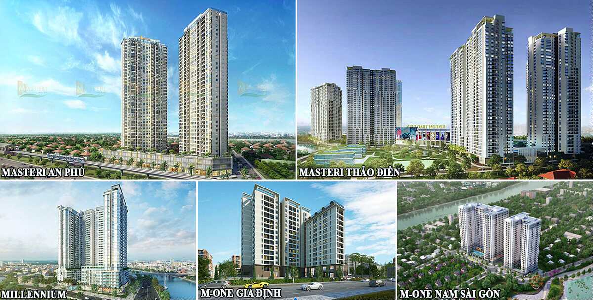 Những dự án được phát triển bởi Masterise Homes