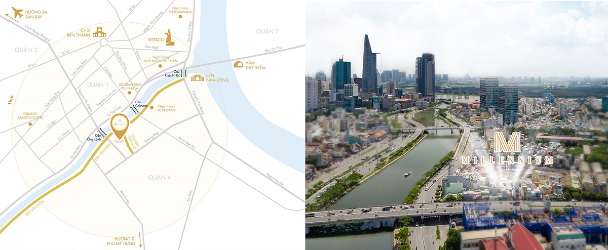 Vị trí xây dựng dự án Masteri Millennium