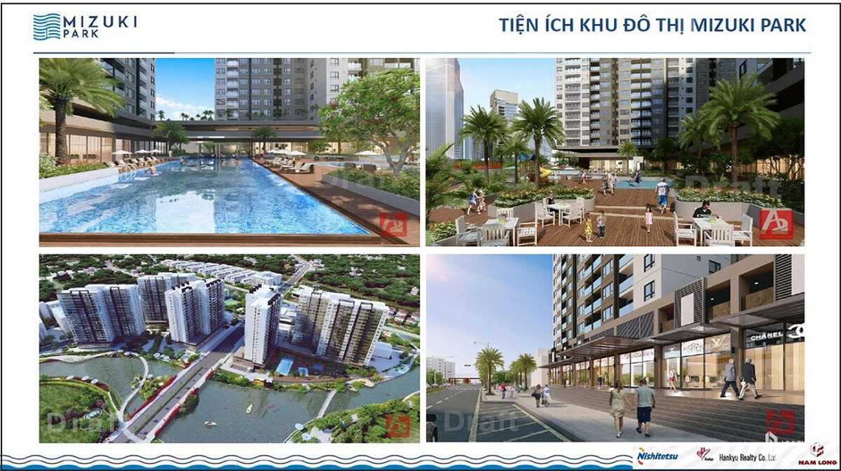 Phần lớn diện tích dự án được đầu tư cho tiện ích