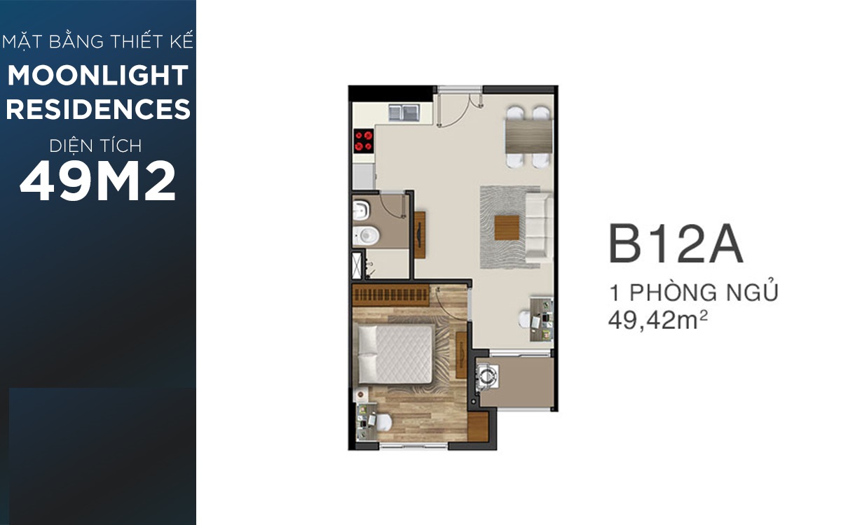 Thiết kế căn hộ dự án Moonlight Residences