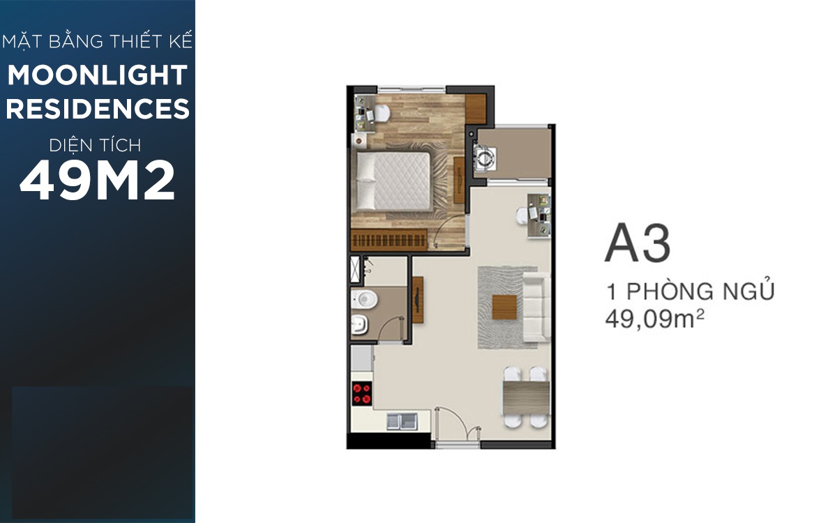 Thiết kế căn hộ dự án Moonlight Residences