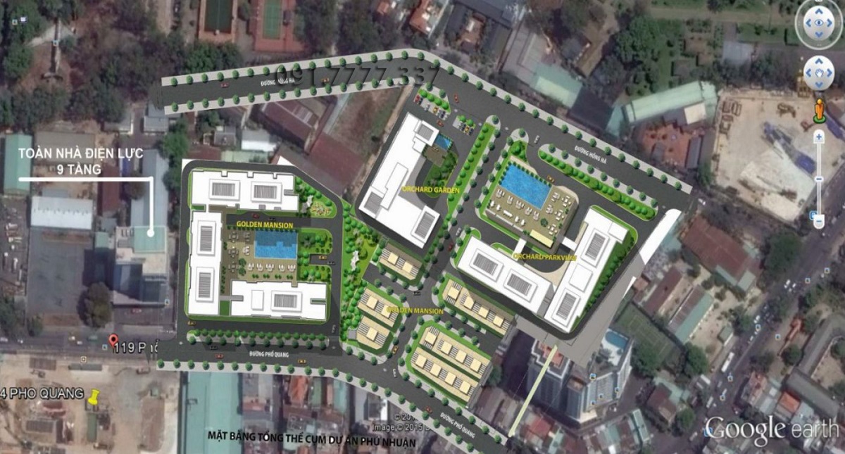 Mặt bằng tổng thể dự án Orchard Garden