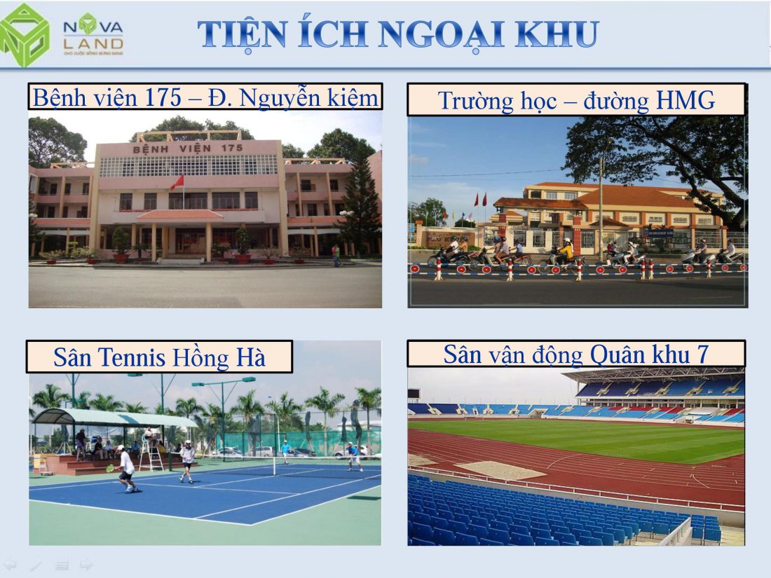 Hệ thống tiện ích ngoại khu chất lượng của dự án