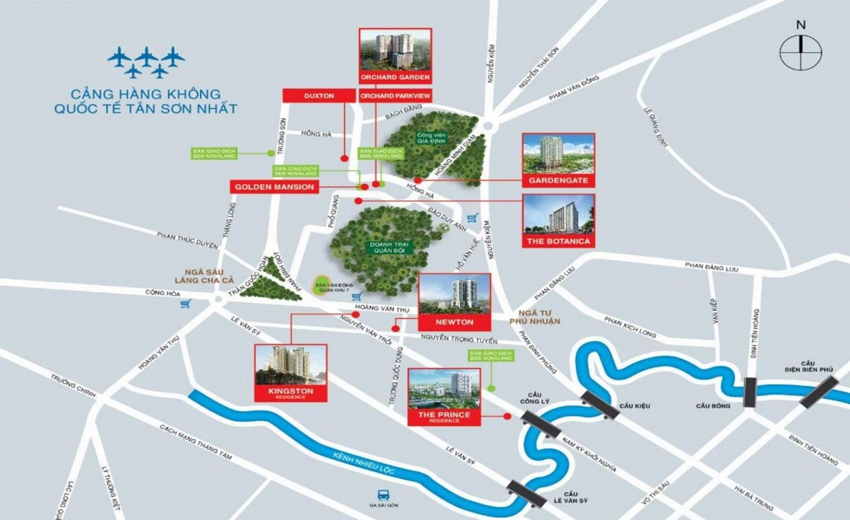 Vị trí xây dựng của dự án Orchard Garden