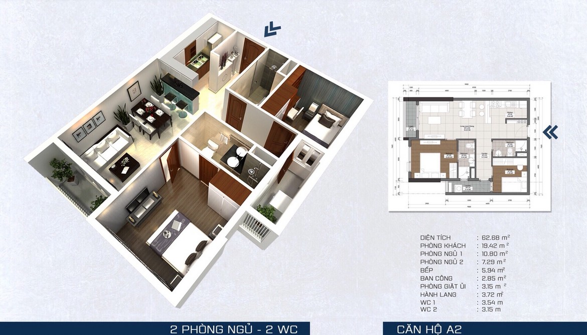 Thiết kế các loại hình căn hộ dự án Pegasuite 1