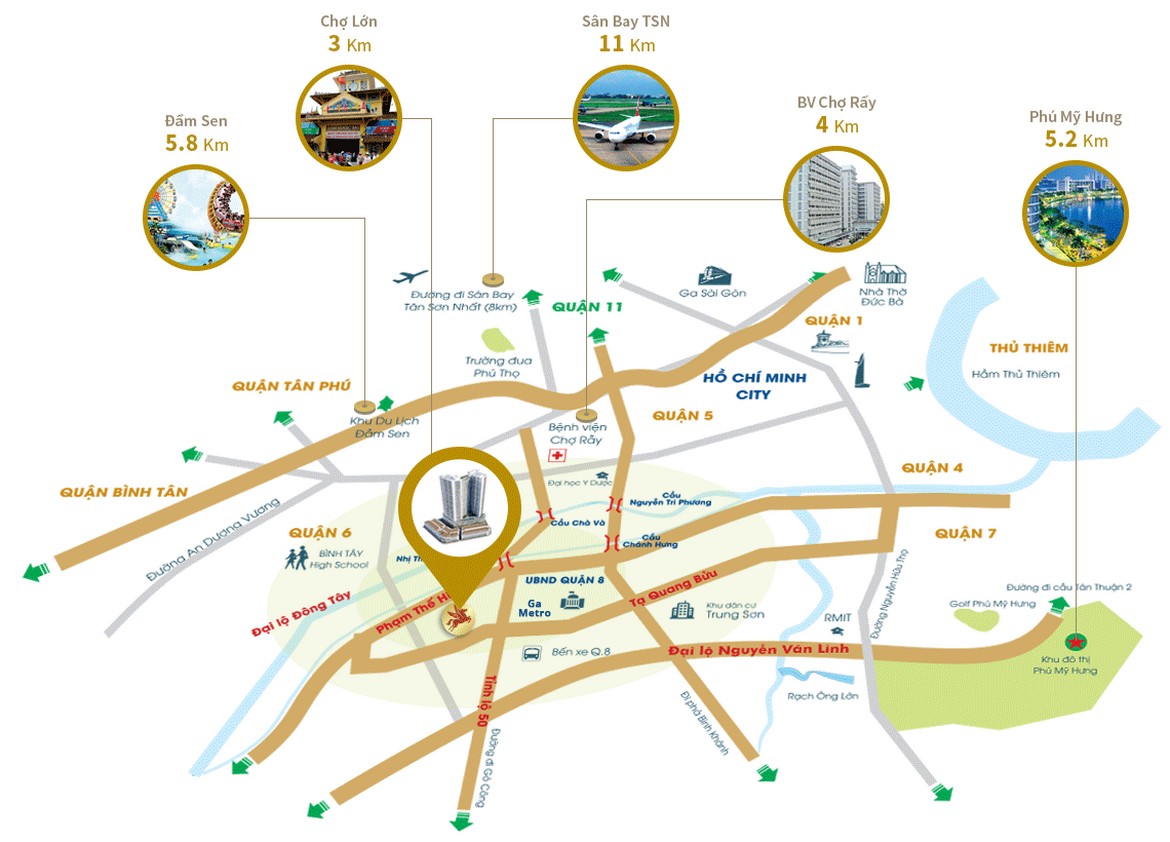 Vị trí xây dựng dự án Pegasuite 1