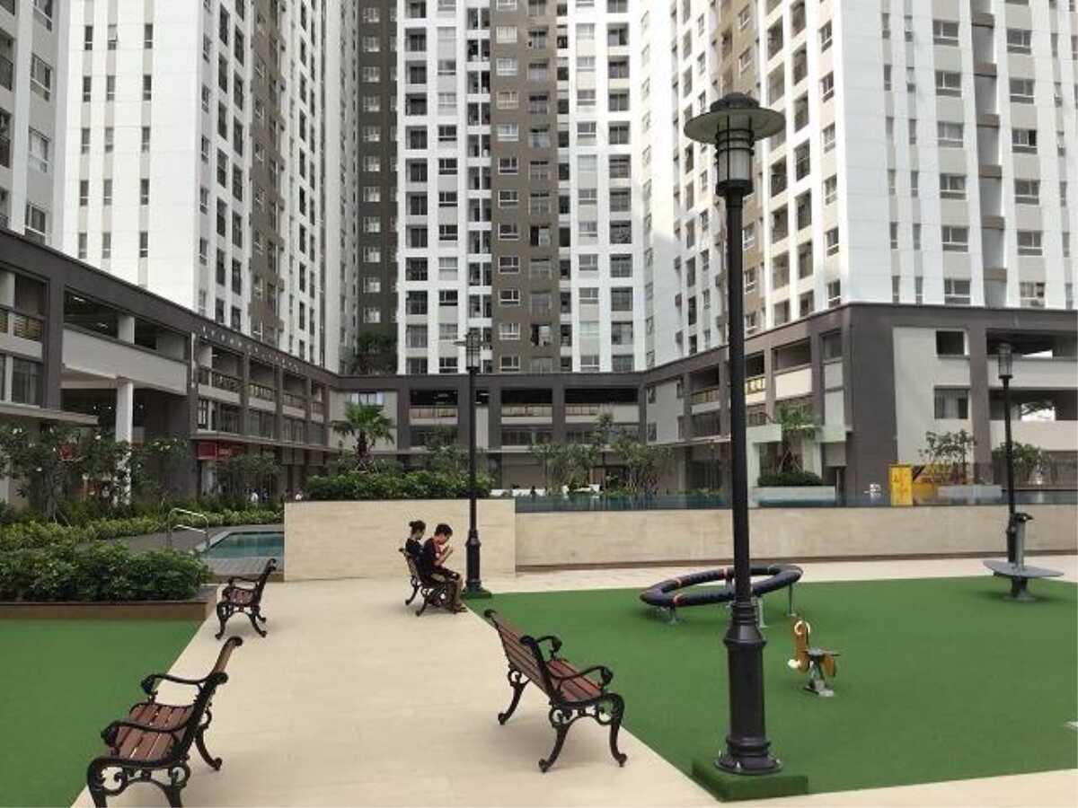 Công viên nội khu bên dưới các block