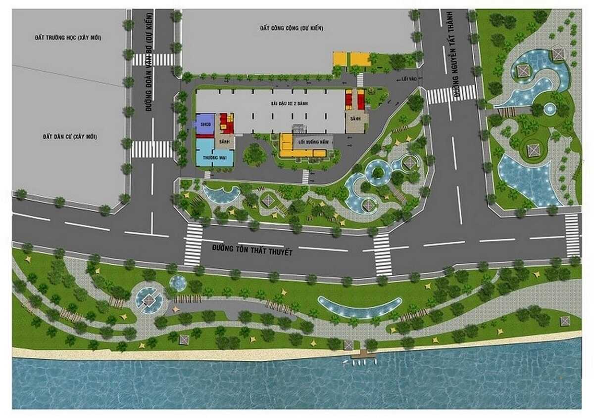 Mặt bằng tổng thể dự án Riva Park