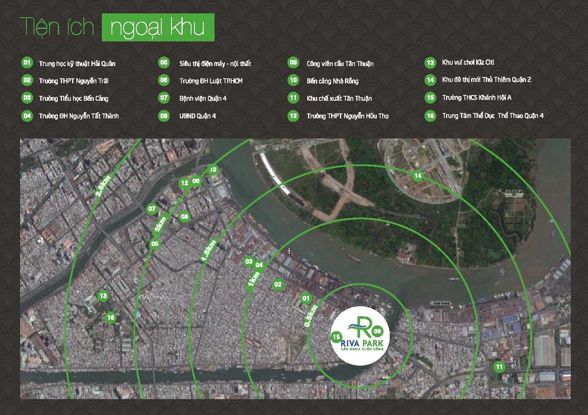 Tiện ích ngoại khu dự án đa dạng