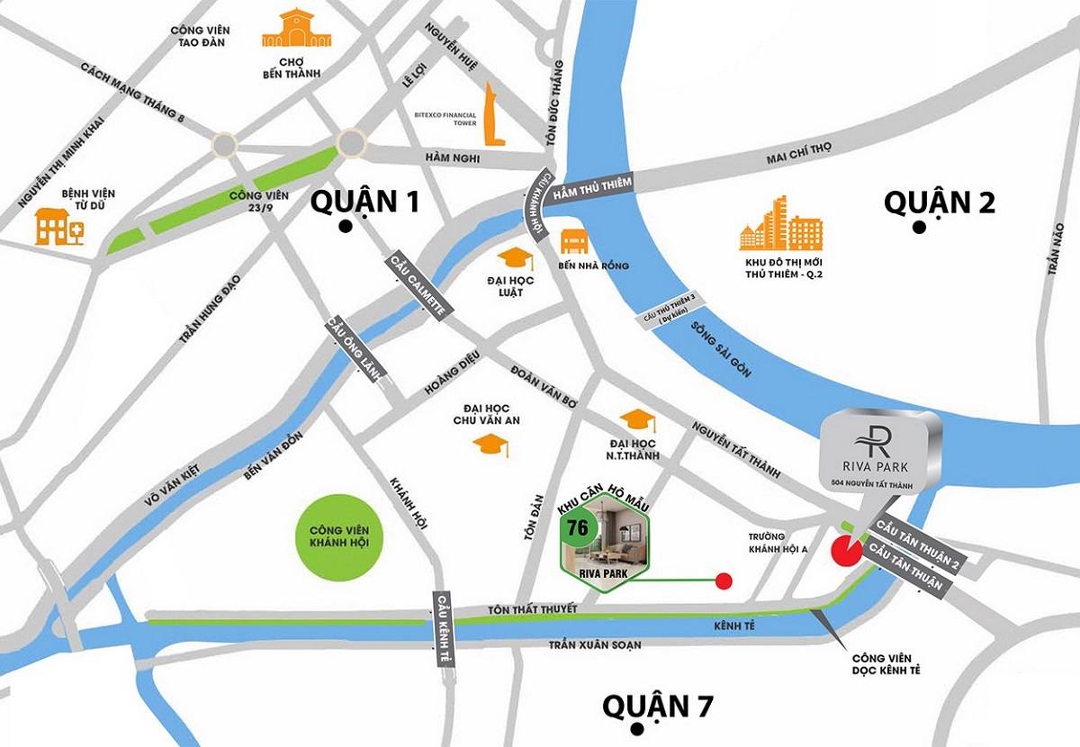 Vị trí xây dựng dự án Riva Park