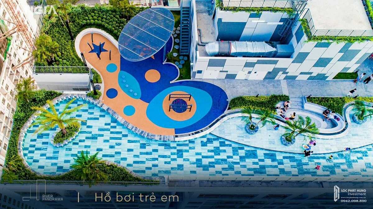 Bể bơi trẻ em trên tầng thượng