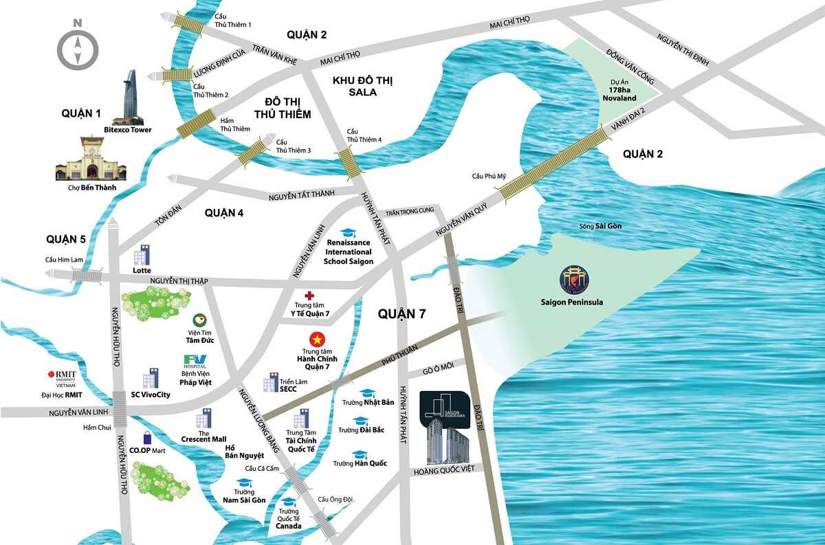 Vị trí xây dựng dự án River Panorama