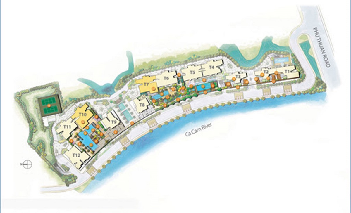 Mặt bằng tổng thể dự án Riviera Point