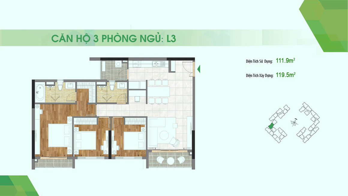 Thiết kế căn hộ dự án Sadora Apartment