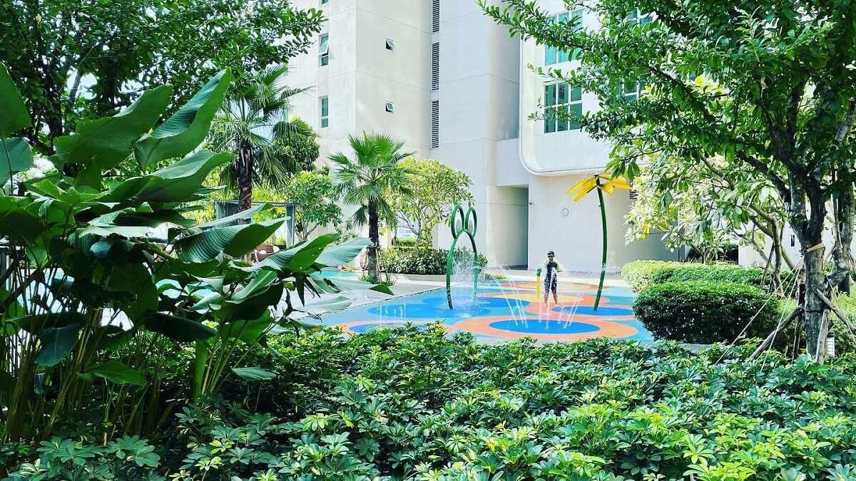 Không gian sống xanh mát bên trong dự án